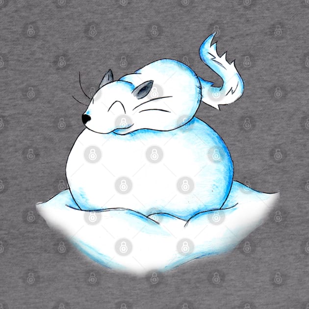 Chinchilla Snowball by KristenOKeefeArt